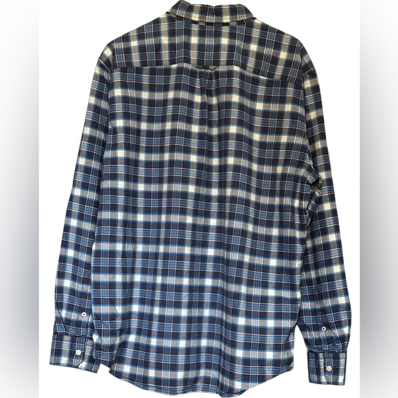 AMERICAN EAGLE OUTFITTERS MENS BLUE PLAID SERIOUSLY SOFT L/S SHIRT SIZE XL - Picture 2 of 6
